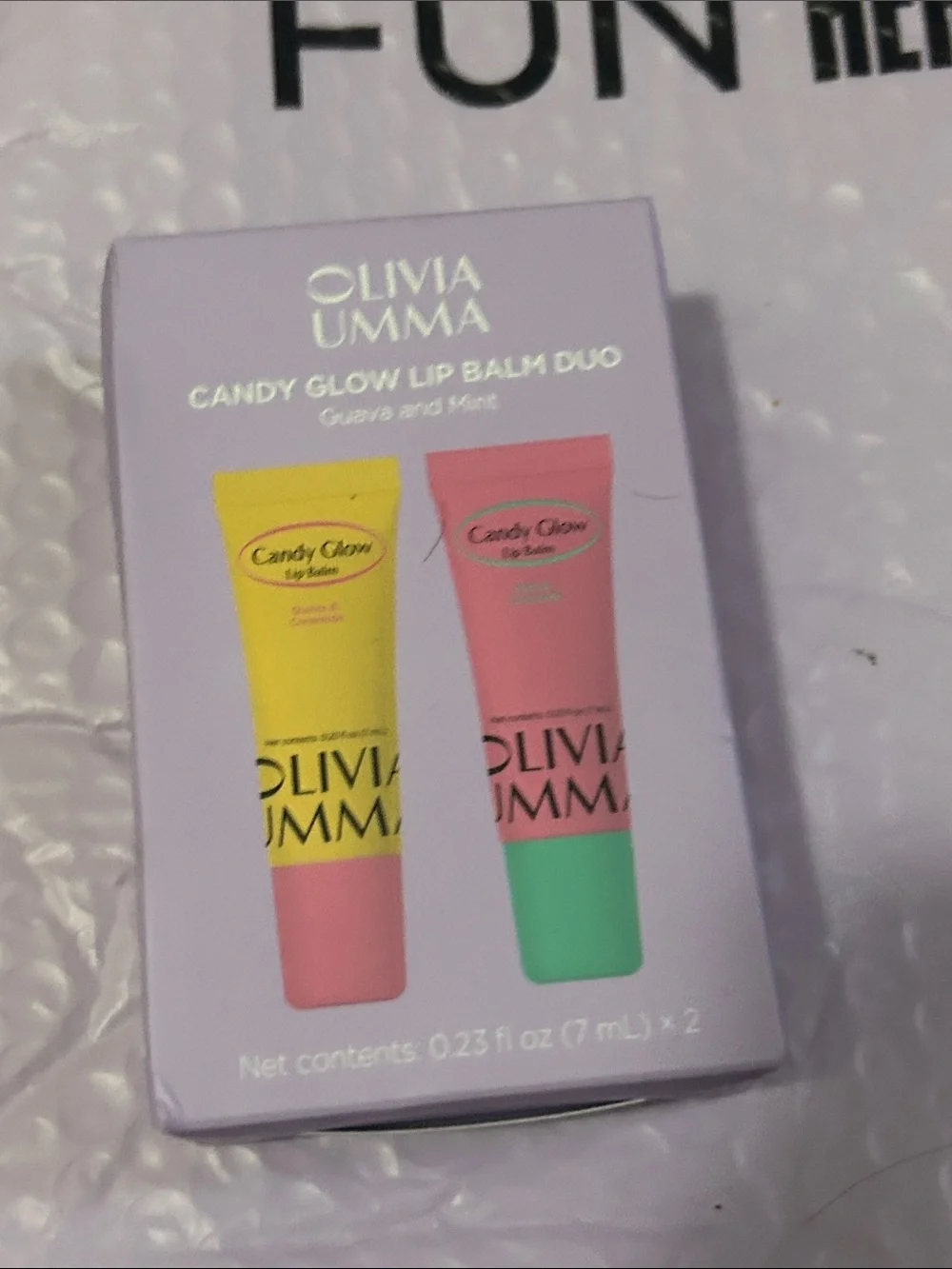 Olivia Umma Candy Glow Lip Balm Duo - Pink & Yellow